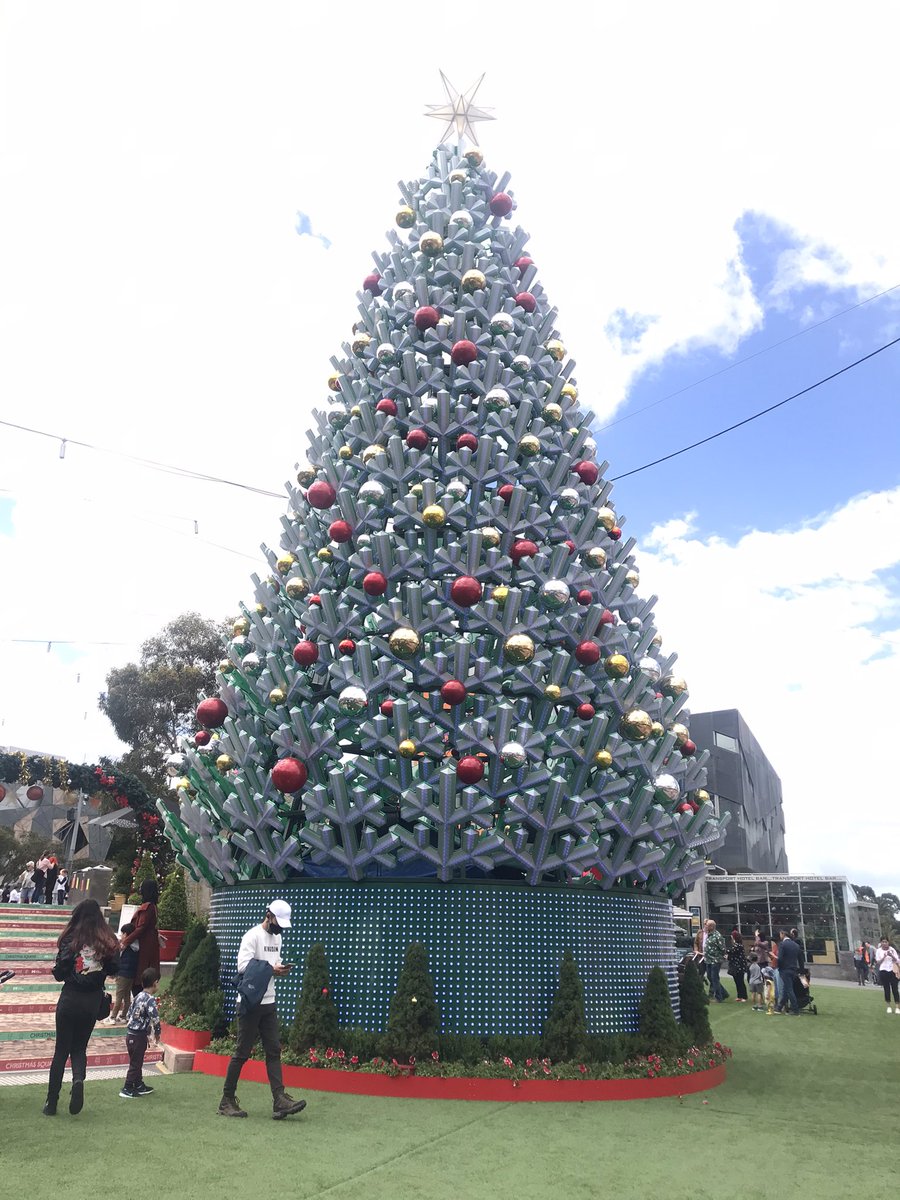 RennisonKate's tweet photo. @communitypresch Travelling Ted has been getting into the festive spirit @FedSquare in #Melbourne It certainly feels different to UK Christmas time #travellingteddownunder https://t.co/x3kfGHhacU