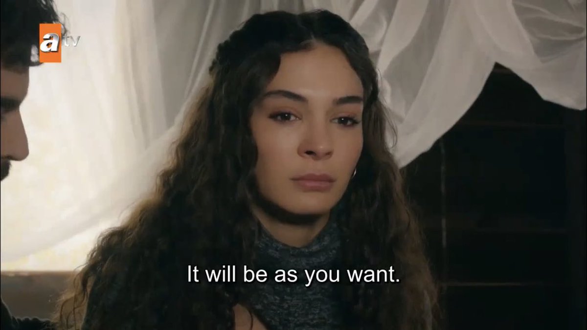 i’ve said this a million times and i’ll say it again i love that miran lets her know that all things will happen on her terms, that she doesn’t have to do anything she doesn’t want to  #Hercai  #ReyMir