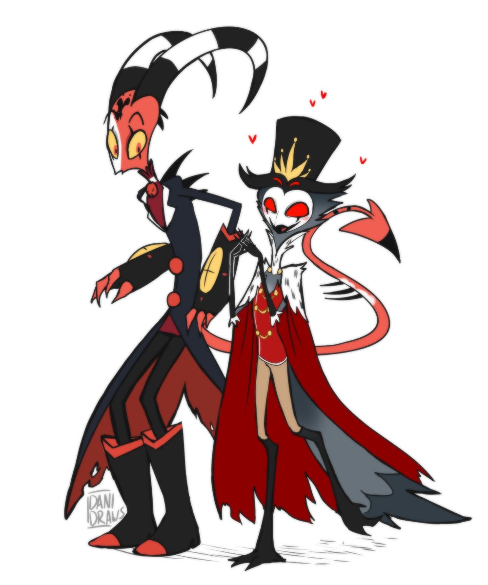 DaniDraws666's tweet photo. Quick concept #HelluvaBoss #Stolitz #HeightSwap https://t.co/9rZx8UbJNC