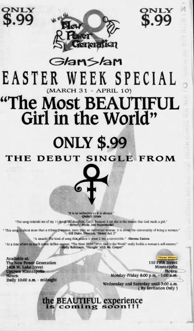 Fast forward to March...a local promo for The Most Beautiful.... Take a look at those accolades!