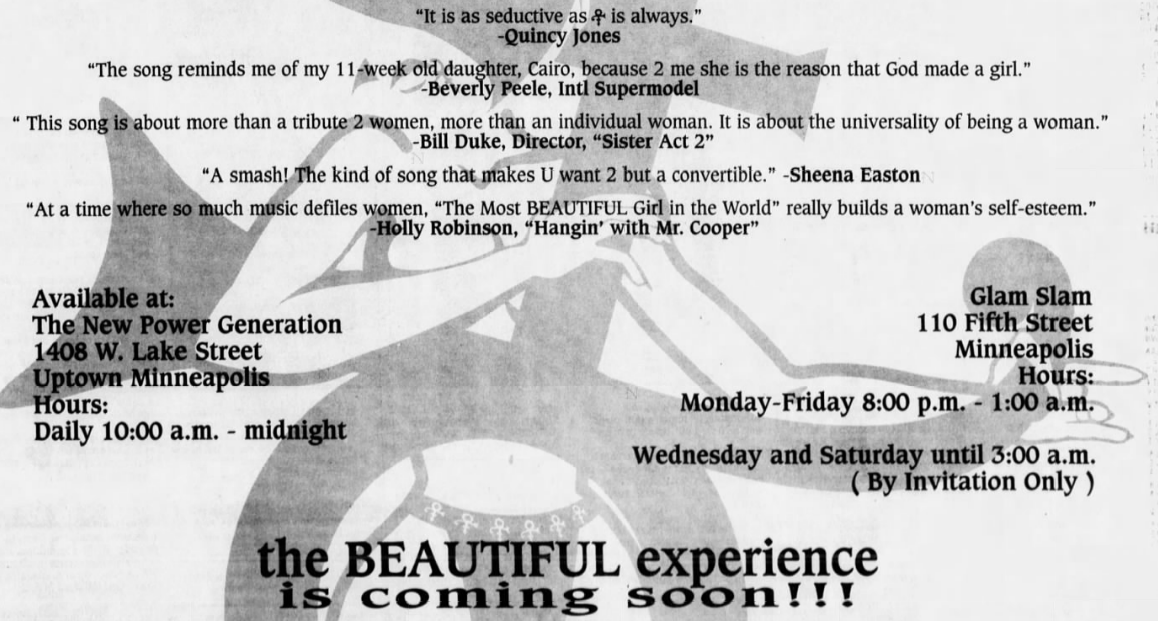 Fast forward to March...a local promo for The Most Beautiful.... Take a look at those accolades!