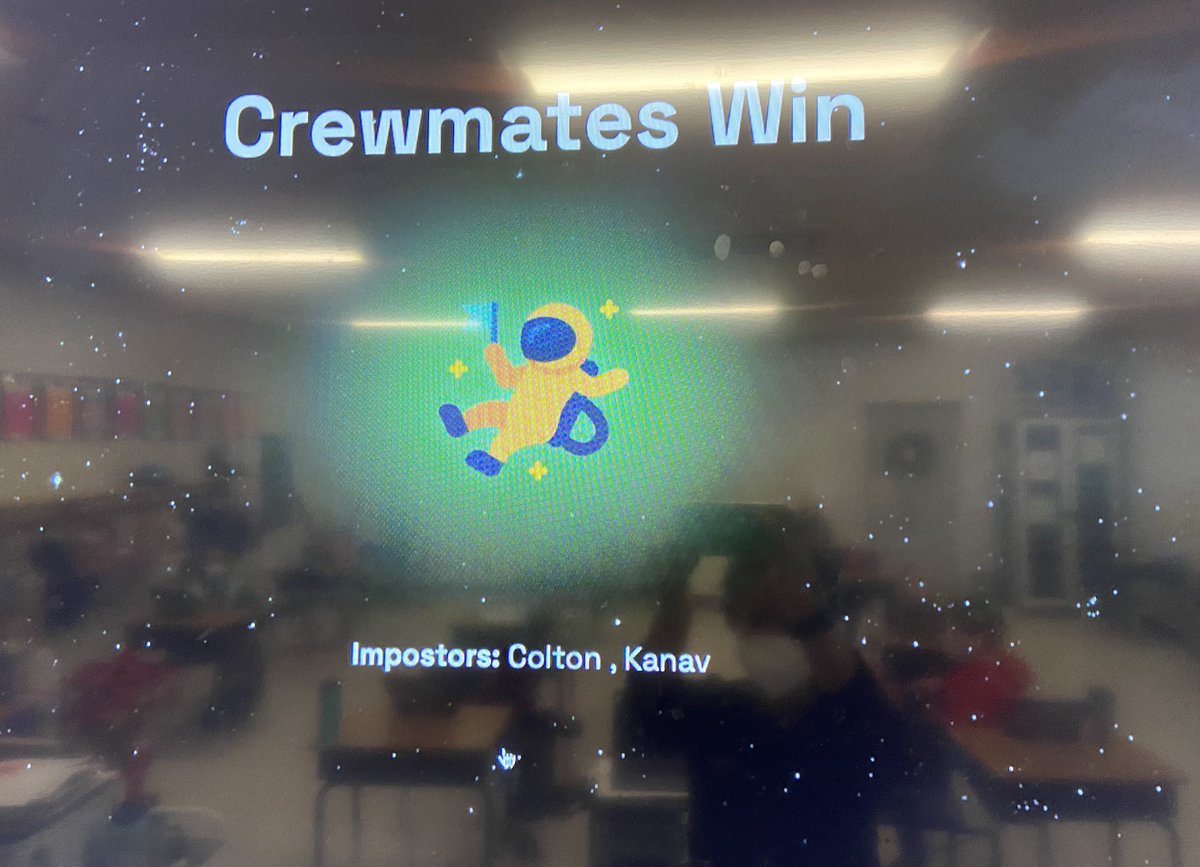 WrightsRainbows's tweet photo. We loved using the Among Us version of Gimkit to review our math skills yesterday! #taratechmas @TaraOaks_ES https://t.co/v0SMujDxdb