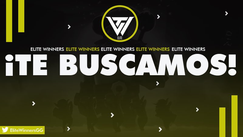 ¡TE BUSCAMOS! | #EliteWinners ⚡️

Debido a la alta demanda de jugadores, abrimos oficialmente nuestro nuevo segundo equipo. <a href="/EliteWinnersGG/">Elite Winners</a>. 
Estamos buscando:
⚡️Coach
⚡️Analista 
⚡️Manager 
Si te interesa formar parte también como jugador puedes dejar un MD. 

#AlwaysWinners 👊🏻