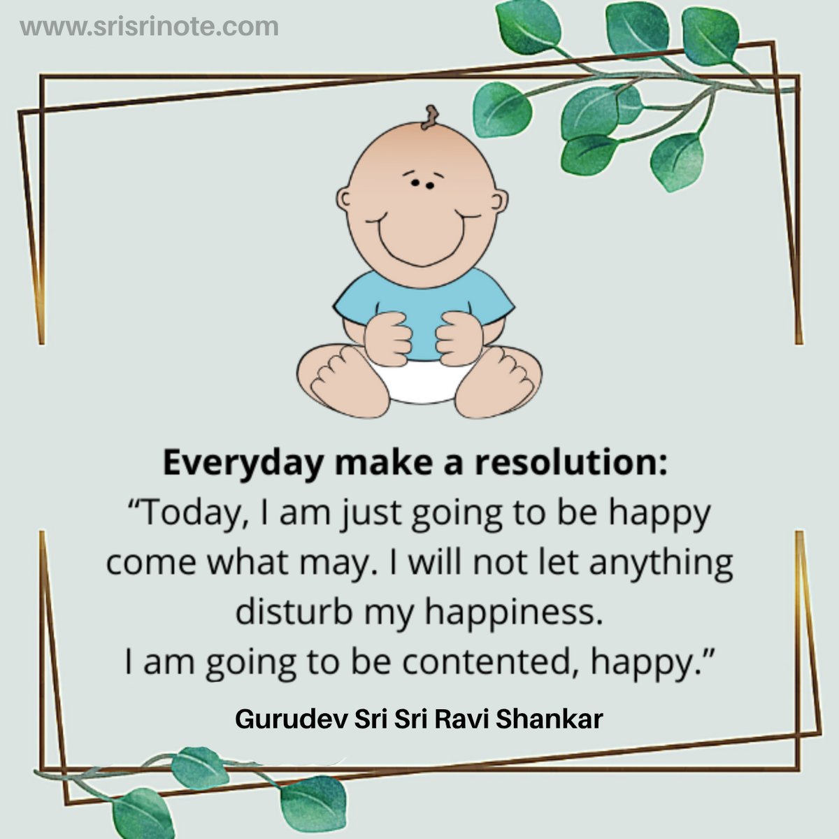 BreathWGrace's tweet photo. Together, let's make this resolution today, for everyday!
Come what may, I am just going to be happy.
Are you ready? (Post your replies in comments below)
#SriSriNote #Commitment #BeHappy #resolvetobehappy #BetheChange https://t.co/LNBoNPzk7I