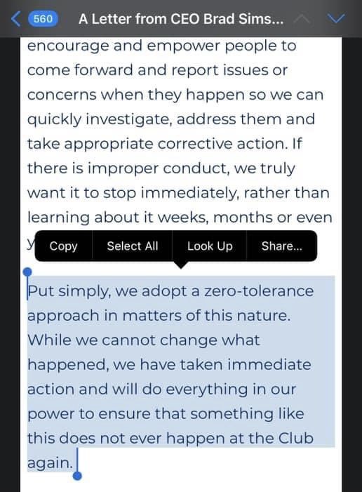 NYCitySC's tweet photo. Isn’t this the scumbag who was sexually harassing interns? Didn’t you just reiterate you have a zero tolerance policy? How the fuck is Brad Sims still employed. We desperately need new leadership at this club ASAP because the last year has been a shitshow @MLS @NYCFC @NYCFCHelp https://t.co/t6HxlNL5Lr