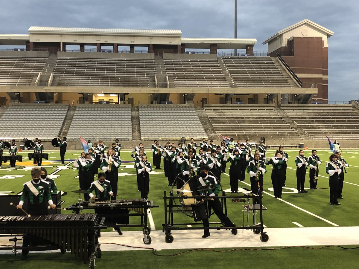 Congrats to The Mighty Ram Band on their highest placing in the #UIL Area I Marching Contest since 2004 under first year director Donnie Christain! The Future is bright at The Creek!!