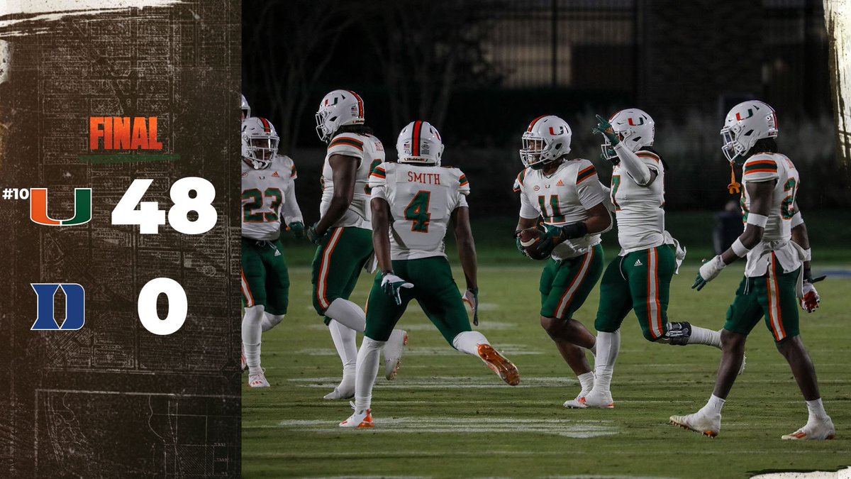 CanesFootball's tweet photo. Picked up right where we left off 😤 https://t.co/iNBatX4ag8