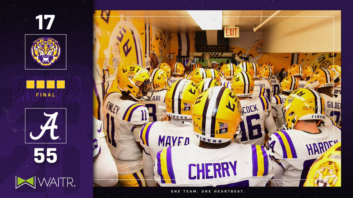 LSUfootball's tweet photo. Final From Baton Rouge https://t.co/TdFY8JSEVP