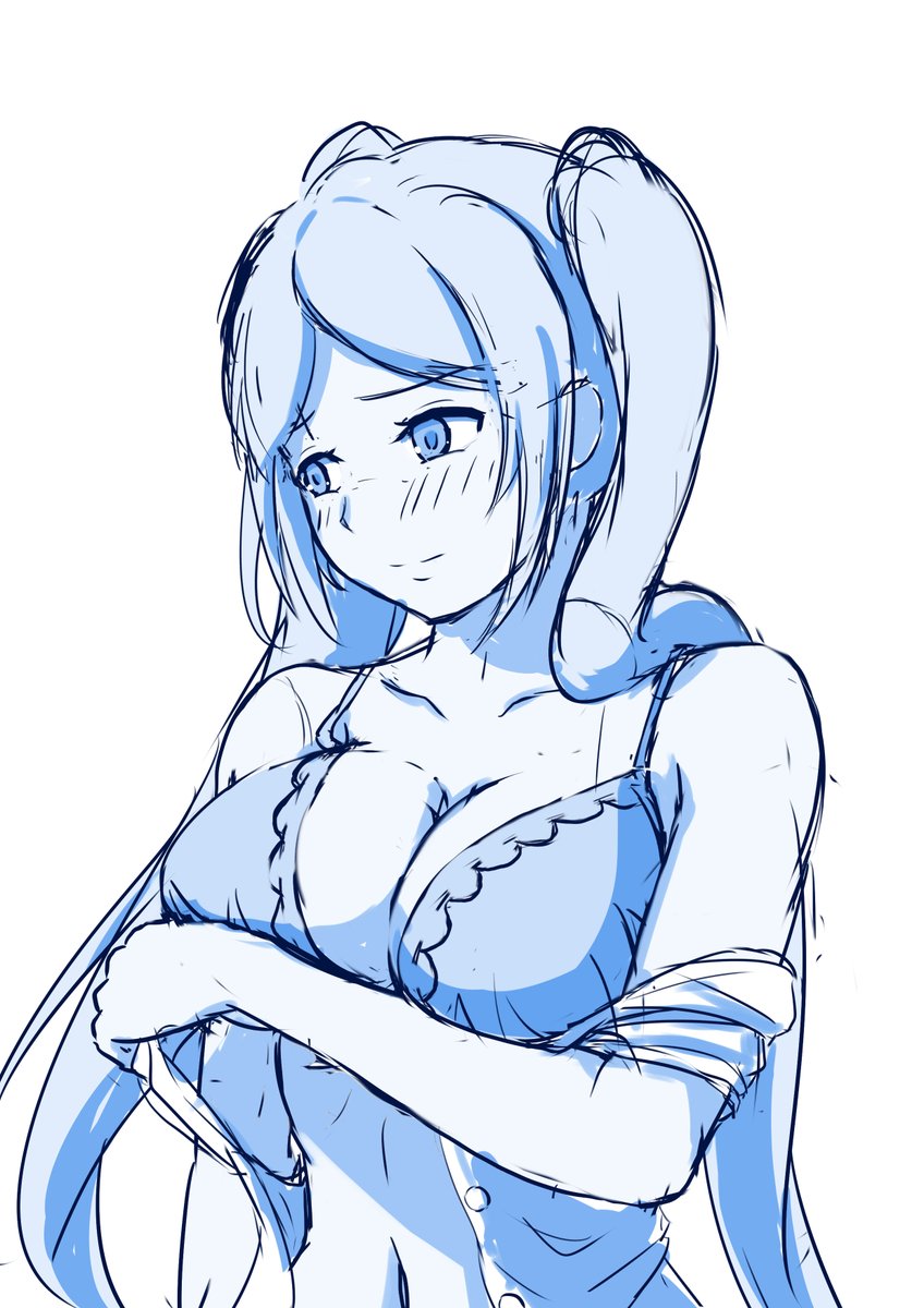 新衣装でエッチする前(ラフ案) 