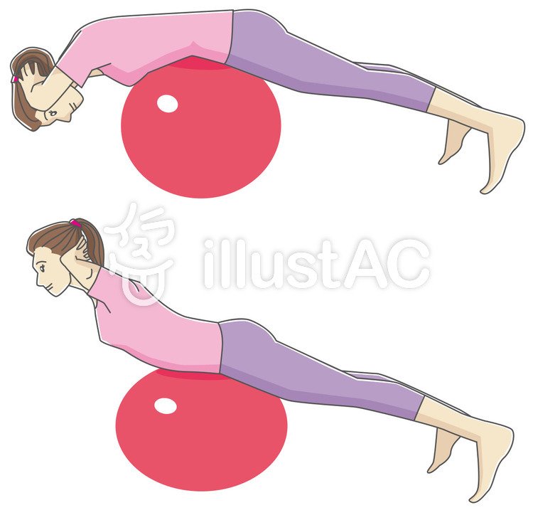 イラスト素材提供販売中 By Kana129 新イラスト素材 Illust Ac バランスボール 胸を反らして背筋を鍛えましょう こちらはフリー素材です T Co 0iqj2wa62h イラスト一覧 T Co Rstzexoo7w ストレッチ エクササイズ