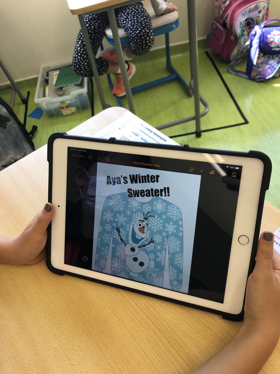 HitchcockLaci's tweet photo. Today students were challenged to make their own Winter sweater! #12daysofcreativity #appledistinguished @DAAElementary https://t.co/J3f0zuIF02
