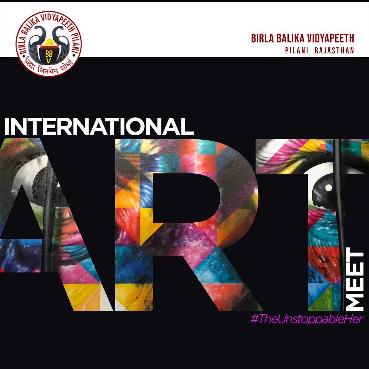 bbvpilani's tweet photo. #BBVPilani #LifeAtBBVPilani #InternationalArtMeet #TheUnstoppableHer #Learning #Education #ExtraCurricularActivites #Artfestival #LivePainting #ArtLovers #ArtMeet #ArtExhibition https://t.co/Lrz8FxaZy4