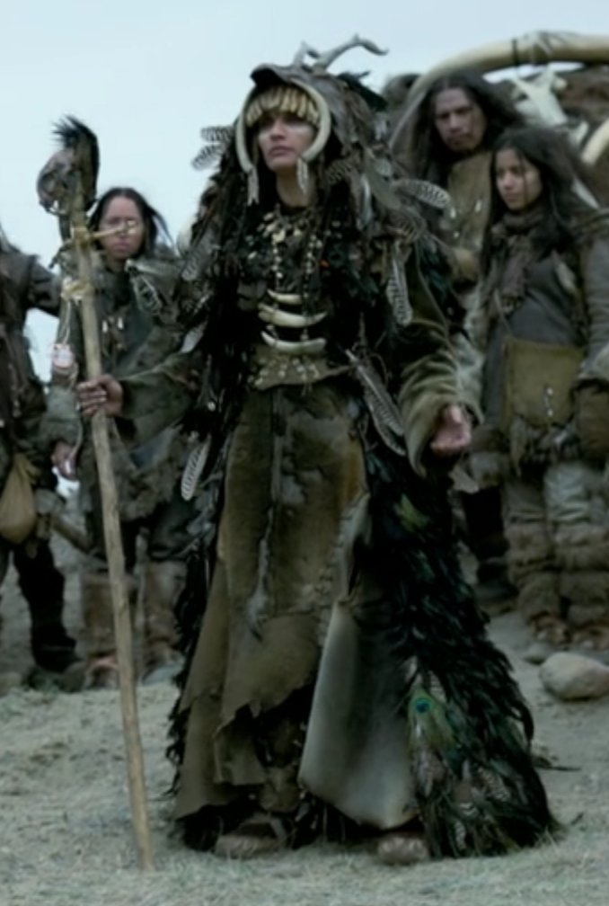 And guess what? The shaman makes a new appearance. The images below are screenshots from the movie, and it is an almost exact reproduction of Karol’s painting /6