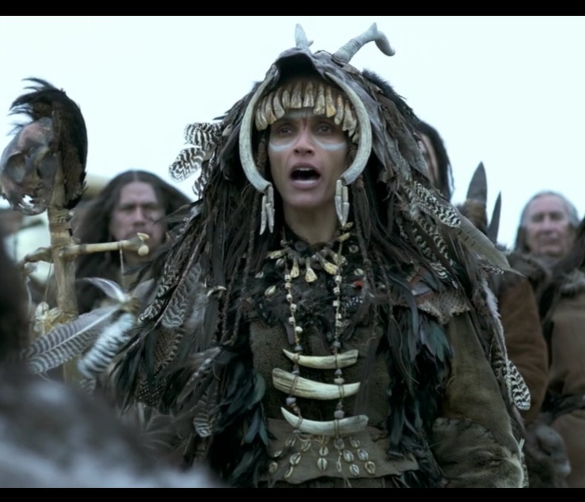 And guess what? The shaman makes a new appearance. The images below are screenshots from the movie, and it is an almost exact reproduction of Karol’s painting /6