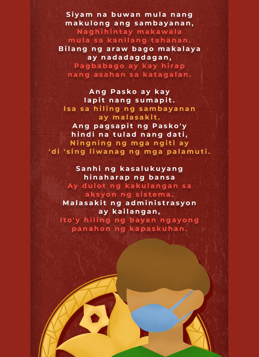 ASGKapitolyo's tweet photo. Ang pagbabago ay matagal nang hinihiling ng sambayanan. Nais lamang sila mapakinggan ng gobyerno ngayong panahon ng Kapaskuhan.

#AlaySining #OustDuterte #Pandemic #NewNormal https://t.co/vHpL2EYmrf