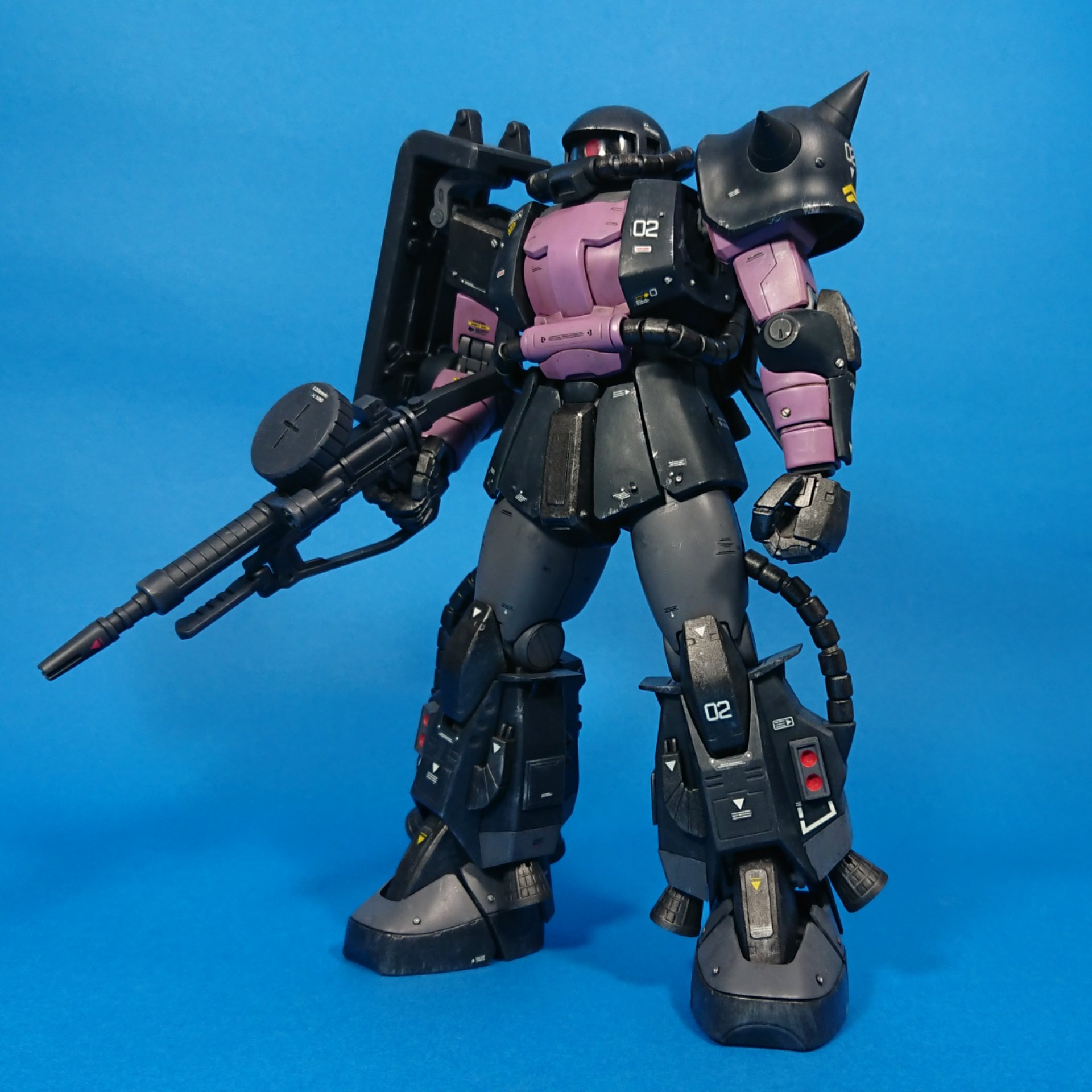 Funairii Mg 黒い三連星ザク Ver 2 0 旧キットの説明書であった塗装見本のカラーリングで塗装しました 模型博覧会 T Co Okgebhcdjk Twitter