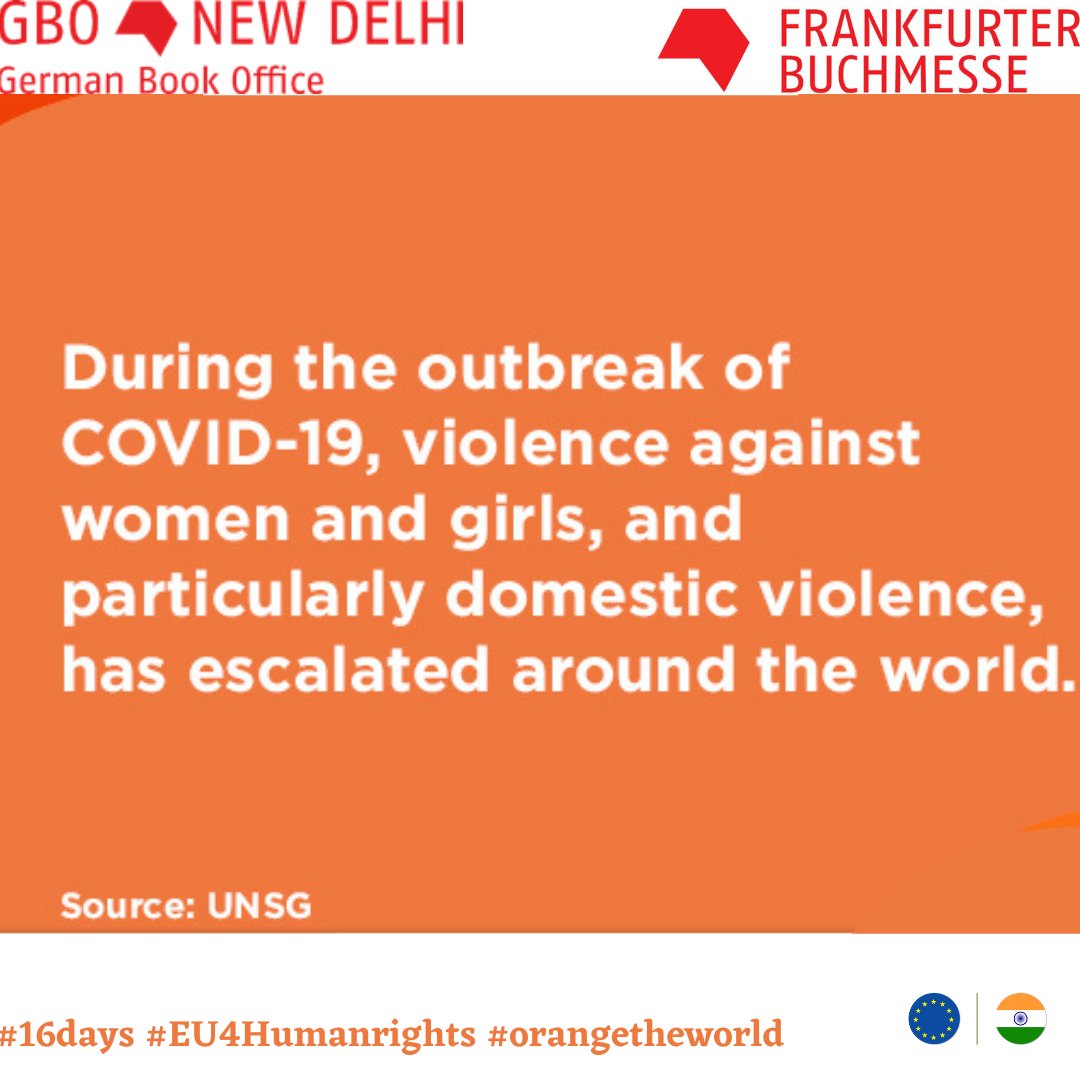 If we are to fight discrimination and injustice against women we must start from the home for if a woman cannot be safe in her own house then she cannot feel safe anywhere.
<a href="/UN/">United Nations</a> 
UN Women 
Frankfurter Buchmesse 
#16days #orangetheworld #eu4humanrights #eu4genderequality