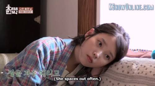 When the fame, her title as  #IU were left behind, what we got in return was the purest form of her, as Jieun, one who spaces out at every opportunity she gets...