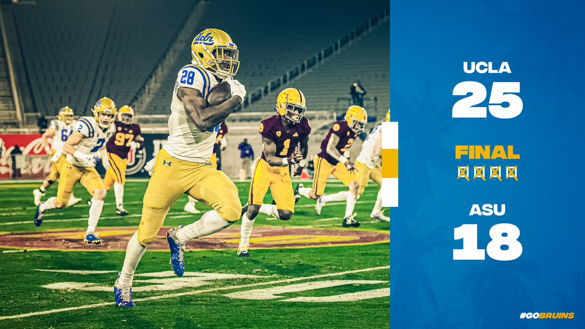 UCLAFootball's tweet photo. Leaving the desert with a WIN! 🔥

#GoBruins https://t.co/R3iR6Mh7rU