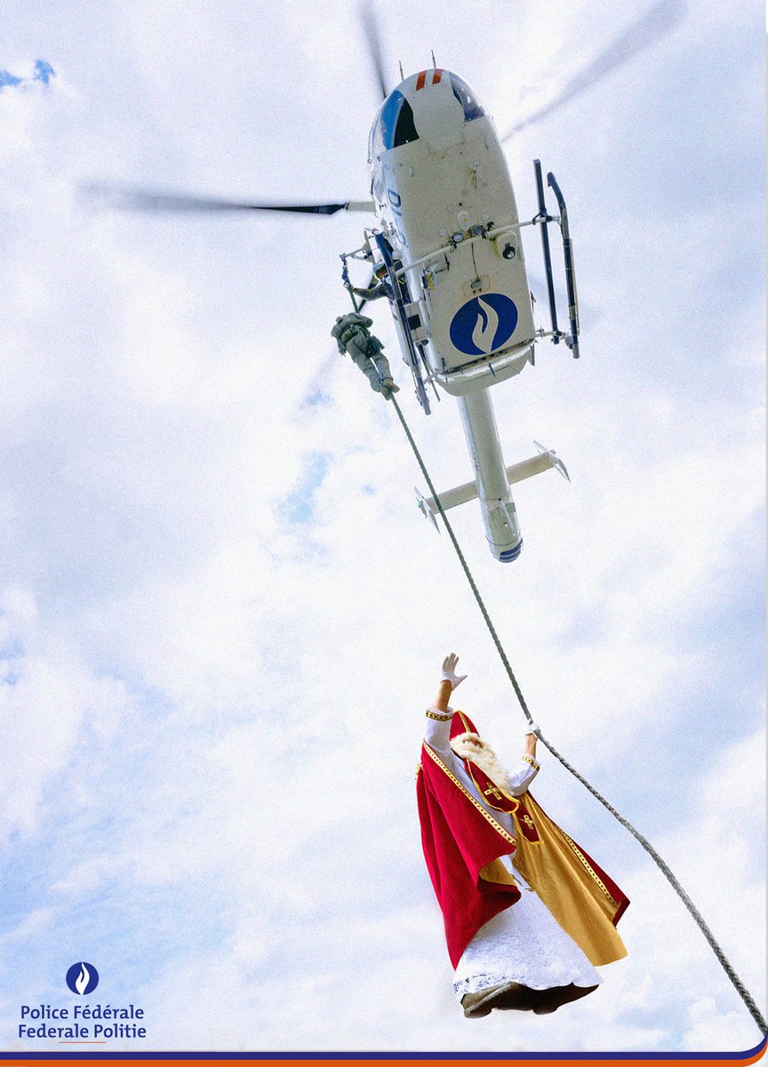 Sinterklaas krijgt vandaag hulp van de Federale Politie om alle pakjes coronaproof te leveren. Spring net als hem een gat in de lucht, want er zijn dit jaar geen stoute kinderen!
#Sinterklaas