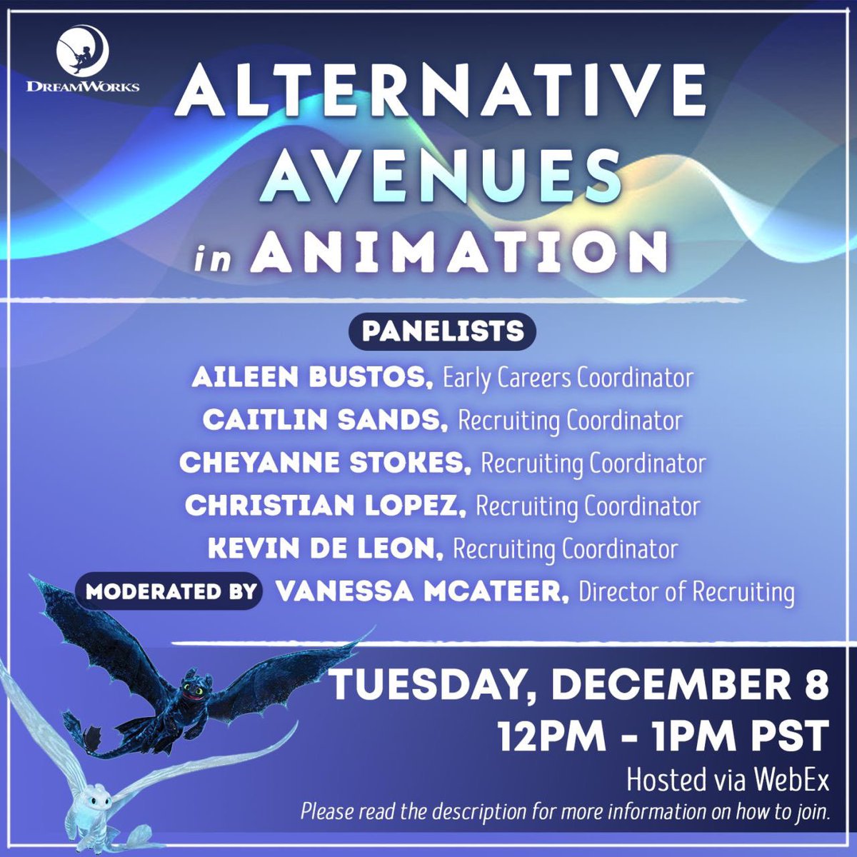 cppama's tweet image. 🚨OPPORTUNITY ALERT🚨
Love @Dreamworks but not sure there’s a role for you? Tune in this Tuesday from 12-1pm PST to hear from some coordinators and their journey in a non-artistic role!
More info here:
linkedin.com/posts/dreamwor…