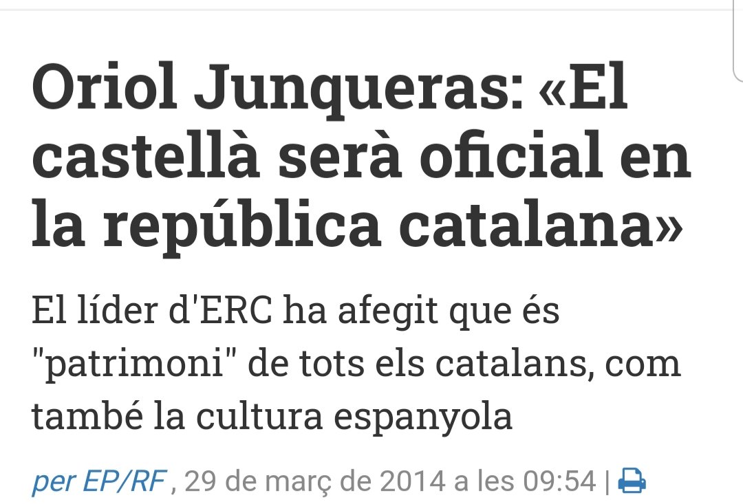 Amb aquesta polèmica, a més, ERC obre la porta a Junts per assenyalar totes les vegades que ERC ha normalitzat l'espanyolisme en general, els ultradretans en particular, i el discurs nacionalista espanyol en matèria de llengua (13)