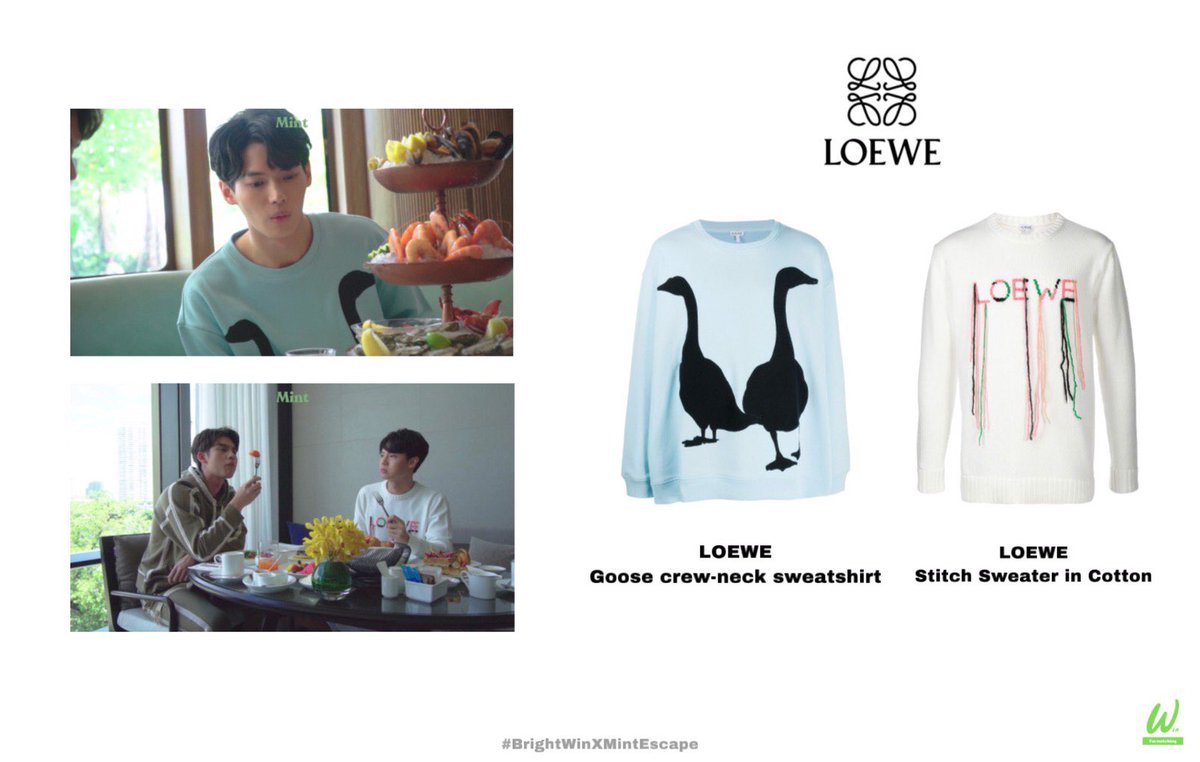 loewe stitch sweater in cotton