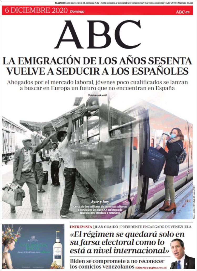 rosamariaartal's tweet photo. Una portada con 7 años de retraso. La fuga masiva de jóvenes del país se produjo con el gobierno de Rajoy. Su ministra Fátima Báñez le llamó “movilidad exterior”, recordáis? https://t.co/8VBtO5Qfia