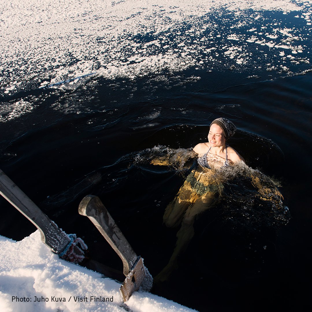 thisisFINLAND's tweet photo. #Finland is...a land of quirky sports, like swimming in icy holes. A land of unique food. Salty liquorice, anyone? A land of four seasons. We bang our heads to heavy metal, but enjoy silence. 🤘 

All this and much more is celebrated today, Dec 6th, #Finnish Independence Day. 🥂 https://t.co/OIGOyke3LP