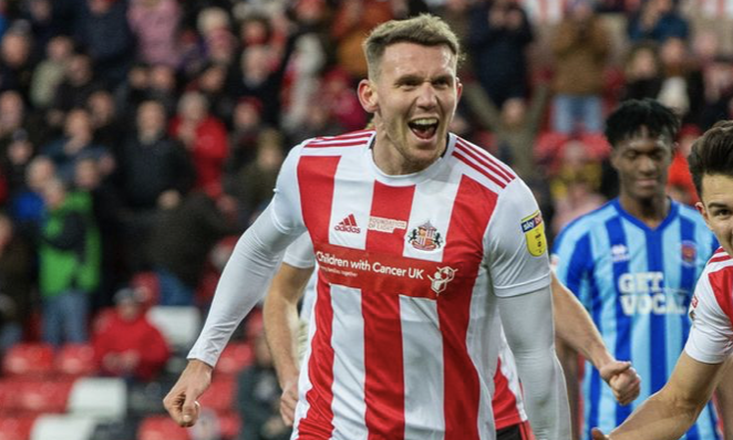 🎉 A very happy birthday to Charlie Wyke.

🔴⚪ Here's the #SAFC striker reppin' our special edition matchday shirt. 

📲 We raised £30,000 to help those struggling in isolation after that game, support the cause by texting FOLQUID to 70085 to donate £1.