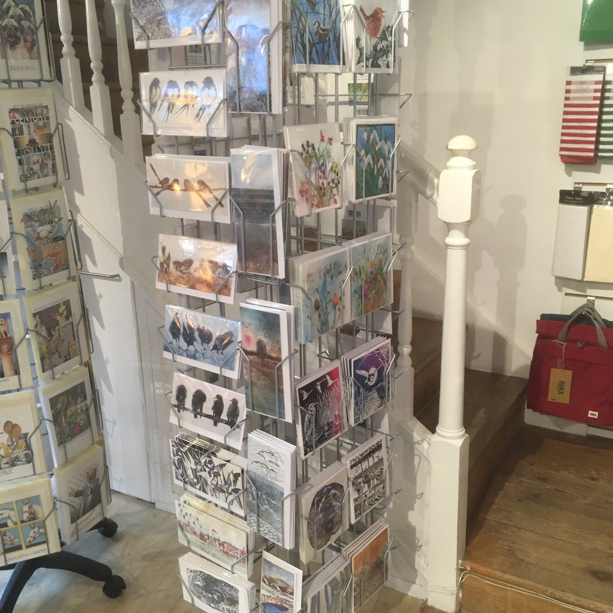 JaneTrading's tweet photo. When I started stocking @jcurtisart cards I only had 18 designs. Now, three and half months on, her cards fill an entire spinner! https://t.co/bozUi8mpva