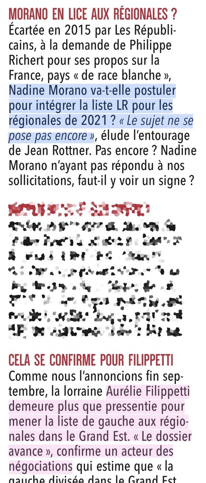 BobLeCentriste's tweet photo. #Régionales2021 dans le #GrandEst.
#Morano «pas encore» candidate #LR et #Filipetti «plus que pressentie» pour être tête de liste #PS.
#LUnion https://t.co/UdtGxudznA