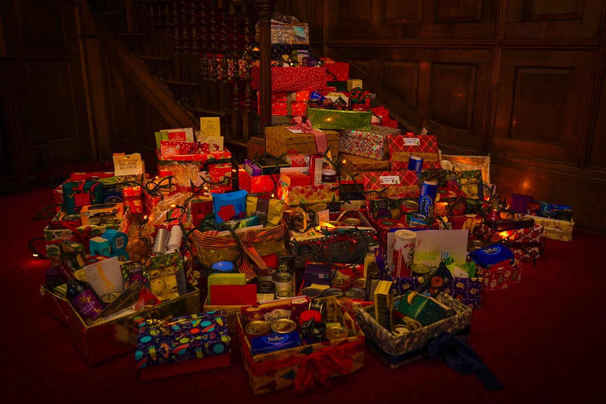 A wonderful collection of shoe box hampers from the Aldro boys to <a href="/WaverleyBC/">Waverley Borough Council, Surrey</a> The Clockhouse, Milford. Thank you boys. #community #christmasgifts #christmas #handmade #Milford