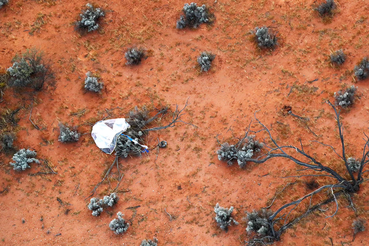 小惑星探査機はやぶさ2のカプセルを無事に回収！