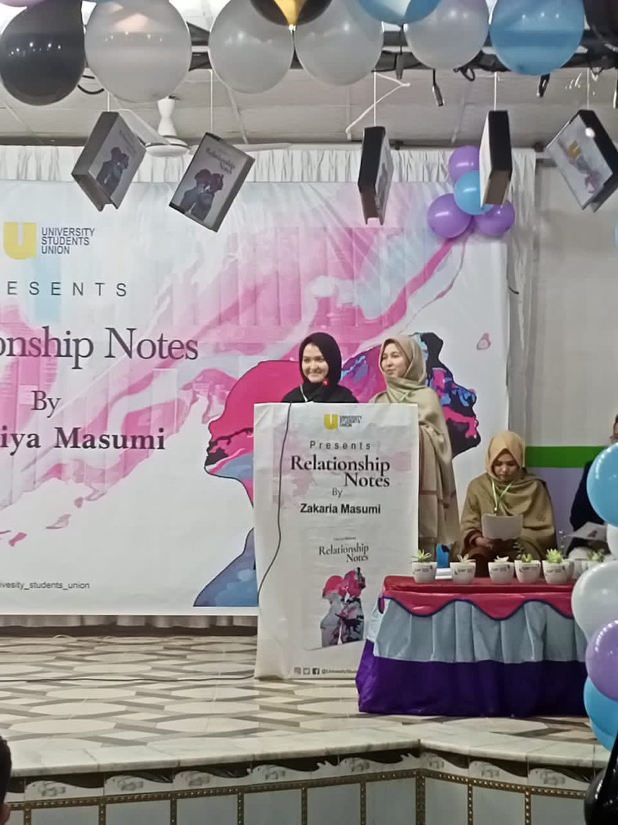 us_union's tweet photo. Miss Shamsia Masumi and Miss Fatima have prepared some riddles in different languages for the audiences
#USU_BLE2020
#relationshipnotes
#ZakariaMasumi https://t.co/B9VfbKUdC7
