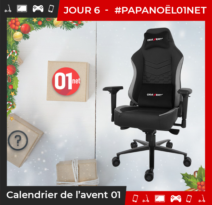 01net's tweet photo. Même le dimanche, pas de repos pour le #PapaNoël01net ! 🎅

Aujourd'hui, on pense à votre dos ! Tentez de gagner votre fauteuil TK700 de chez Oraxeat ! 💺

Pour participer : 

- Follow @01net et @ORAXEAT
- RT et like et le tweet
- Tweete avec le #PapaNoël01Net 

Bon dimanche 😋 https://t.co/d4gWZw0AI3