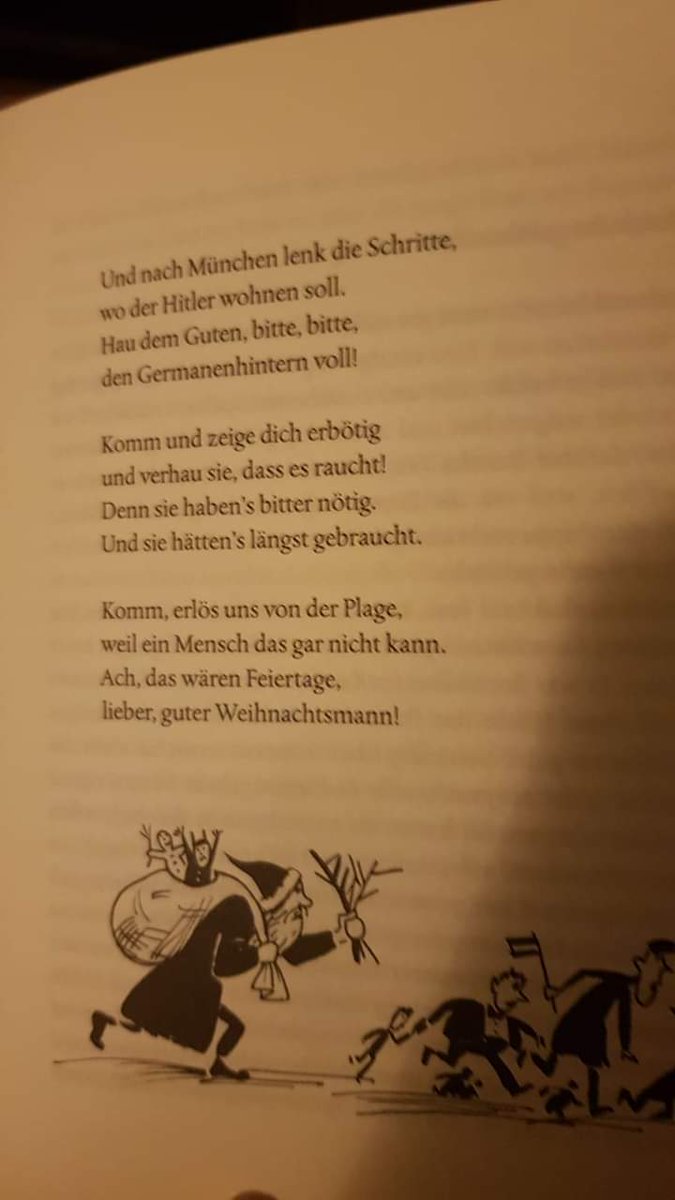 Erich Kästners Gedicht von 1932 zu #Nikolaus ist Heute aktueller denn je, bitte Hitler durch Höcke, Gauland, Meuthen und die Arschgeigen die Heute bei #dus0612 und bei sonstigen #CoviNazi Demos rumschwurbeln wollen.....