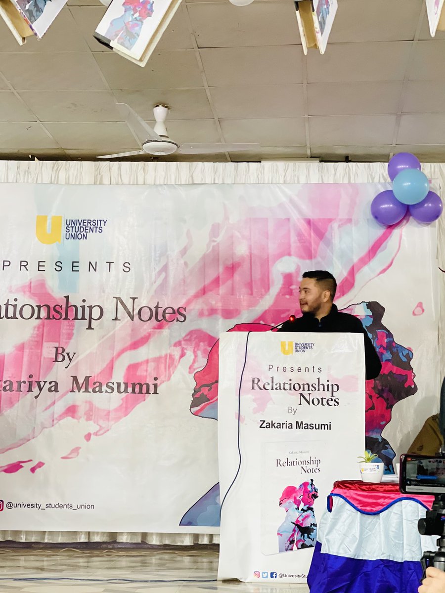 us_union's tweet photo. Mr Zakaria Masumi addressing about his book and its impact on society
#USU_BLE2020
#relationshipnotes
#ZakariaMasumi https://t.co/iNHWqnwIjo