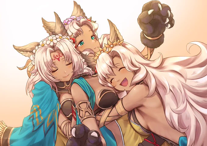 褐色三姉妹
#グラブル 