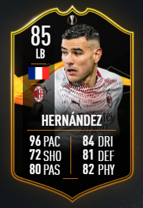 3/ On Friday EA released TOTGS. In that team was Theo Hernandez. I had an IF Theo in my club as I didn't expect him to be in TOTGS. The first thing I did when I saw the team announced was to panic sell IF Theo. Why was this a good decision?