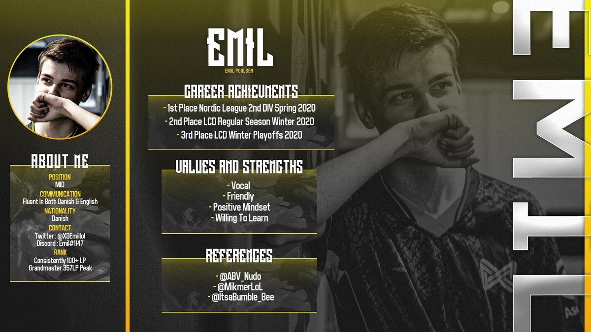 A very enlightening and enjoyable split with my homies in the LCD has now come to an end.

Absolved has allowed me to explore options for the future, so that i will ^^

Here's a little bit about me and my achievements, for more info just contact me through the given media 👌