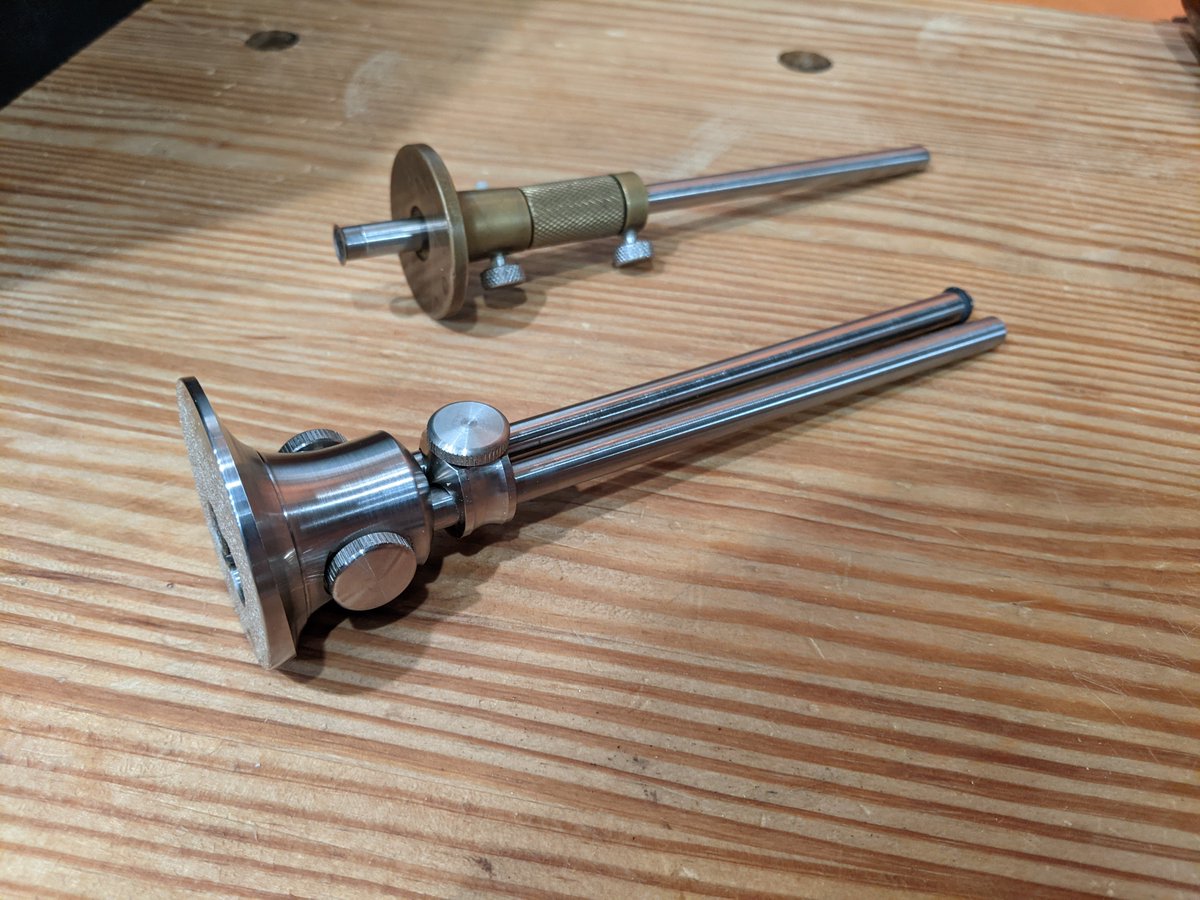 Marking gauges are extremely critical for repeatable accurate layout. Tite-Mark (brass) is the standard and is unrivaled imo. The Veritas mortising gauge (this one is an anniversary edition in stainless) is the best available option, but I wish Tite-Mark made a two-post gauge.