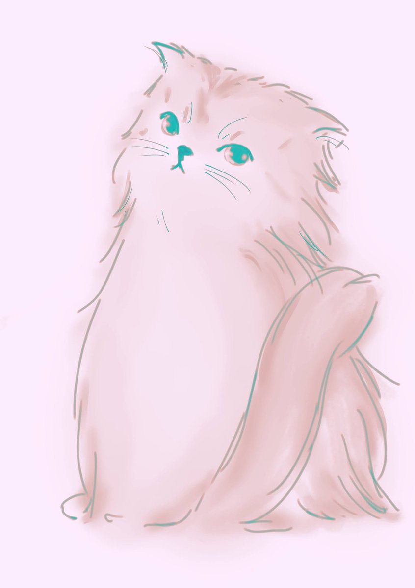 「見返りねこ #お絵描き #猫イラスト #猫好きさんと繫がりたい #猫をTLに流し」|dodoのイラスト