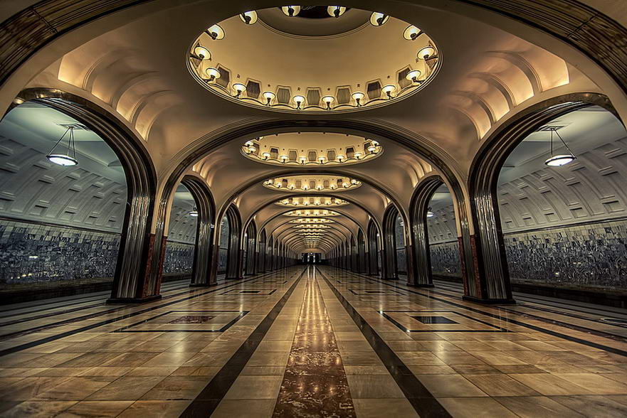 2/ Mayakovskaya Metro Station, Moscow