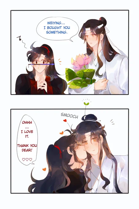 Ah i just watch Mo dao zu shi Donghua  Chibi version for first time ????? OMG THEY ARE SO SO SO CUTE! 
( chubby cheeks - chubby hands and I creammmmmmmmmmmmm! Yeh that's so)
Btw enjoy the short doujinshi of #Wangxian 
#MDZS 
Hope everyone will have a nice weekend ? 