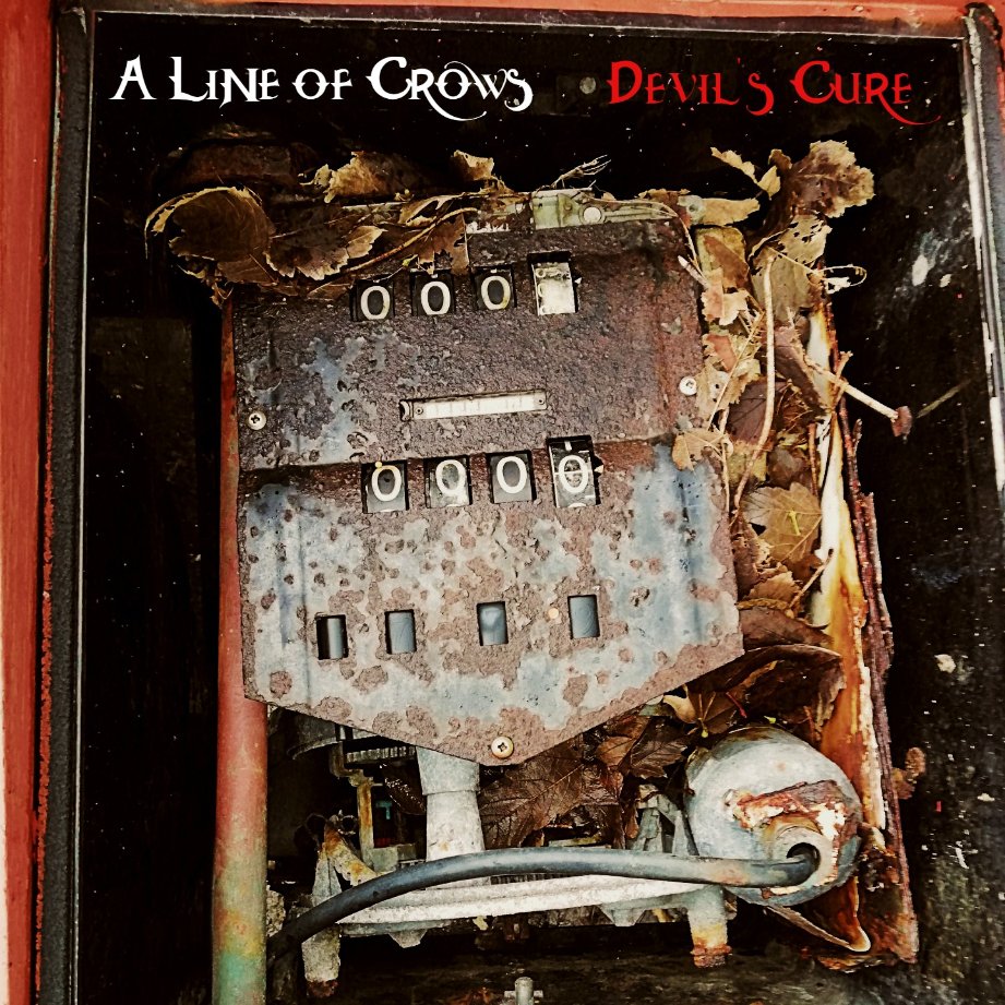 alineofcrows's tweet image. The cover is a close-up of an old 1970's disused petrol pump in Bantry, West Cork, Ireland. The back cover is a photograph from inside the ruins of Coppinger’s Court, a four storey fortified house built in the Elizabethan style dating from 1616, also in West Cork. #albumcover