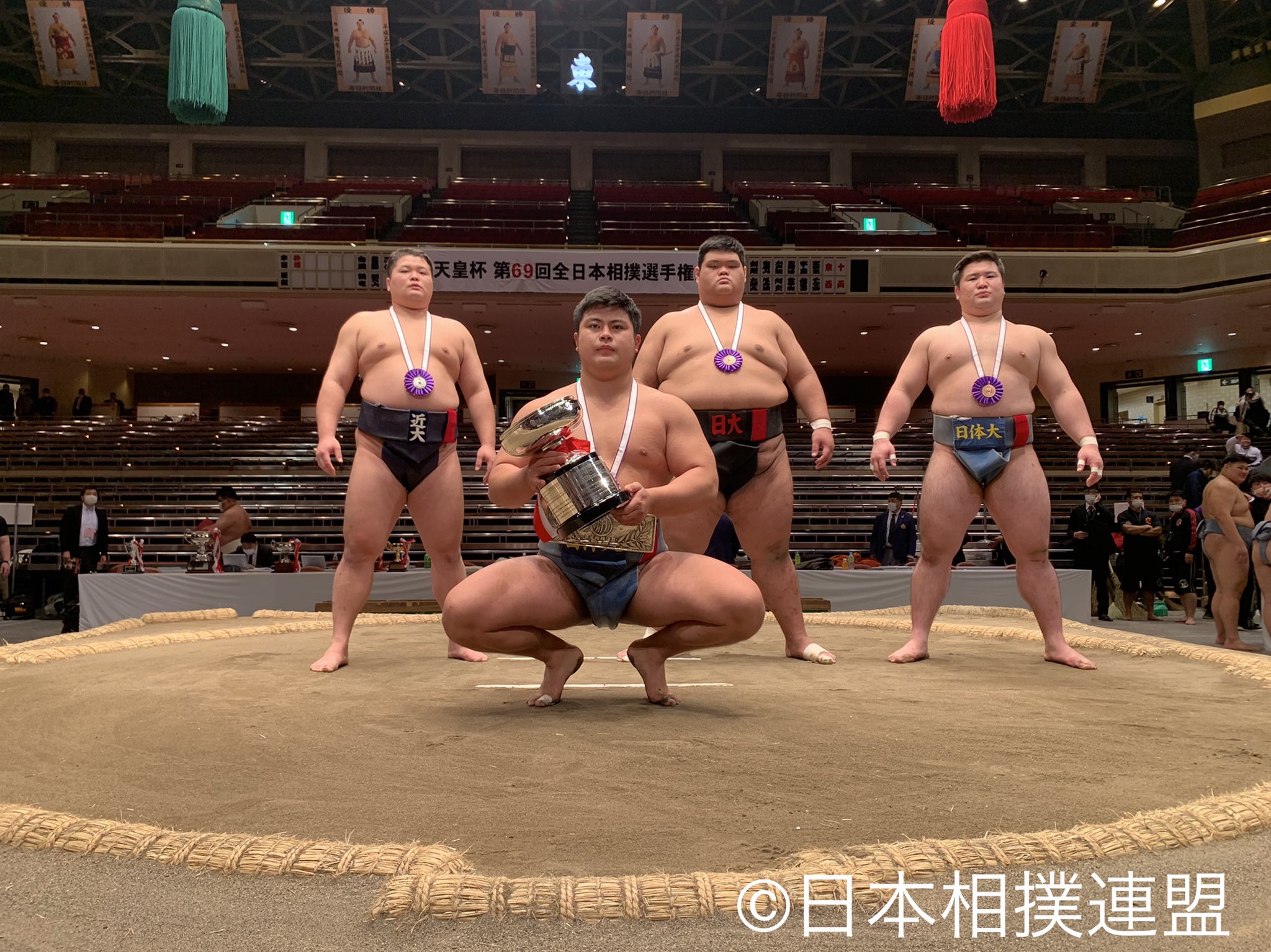 公財 日本相撲連盟 第69回全日本相撲選手権大会 表彰式 第69回全日本相撲選手権大会 アマチュア相撲 アマチュア横綱 両国国技館 相撲 Sumo 公益財団法人日本相撲連盟