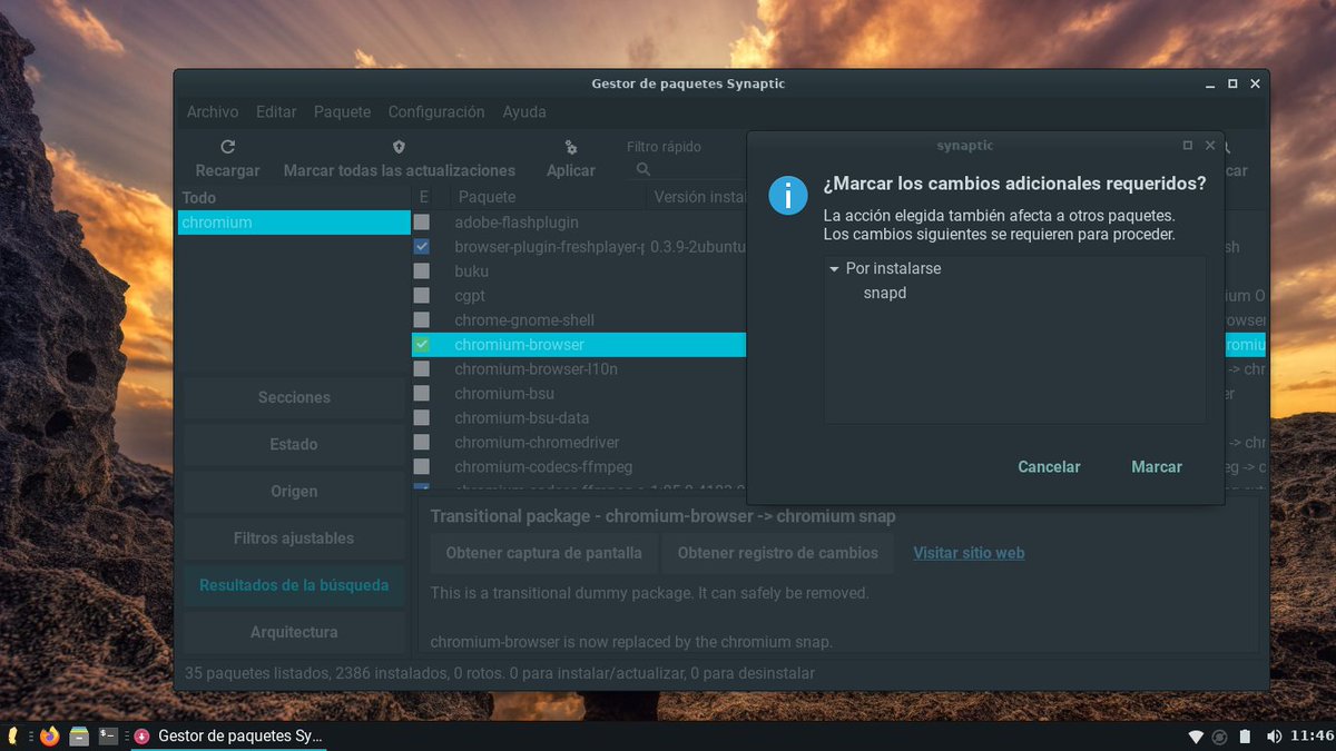 JuanAlGr's tweet photo. Vaya! en @LinuxLite para instalar #ChromiumBrowser te manda instalarte snap... esto me suena de @ubuntu ... pues nada 🤔a instalarse #BraveBrowser mediante repositorio 🙂 .Y no tengo nada contra #snap o #flatpak, de hecho, los utilizo, pero para un navegador me fastidia 😠 https://t.co/2jZW5VRNMQ