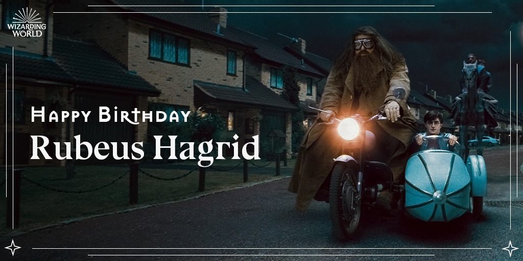 wizardingworld's tweet image. It's yer birthday Hagrid! Happy birthday to Hogwarts keeper of keys.