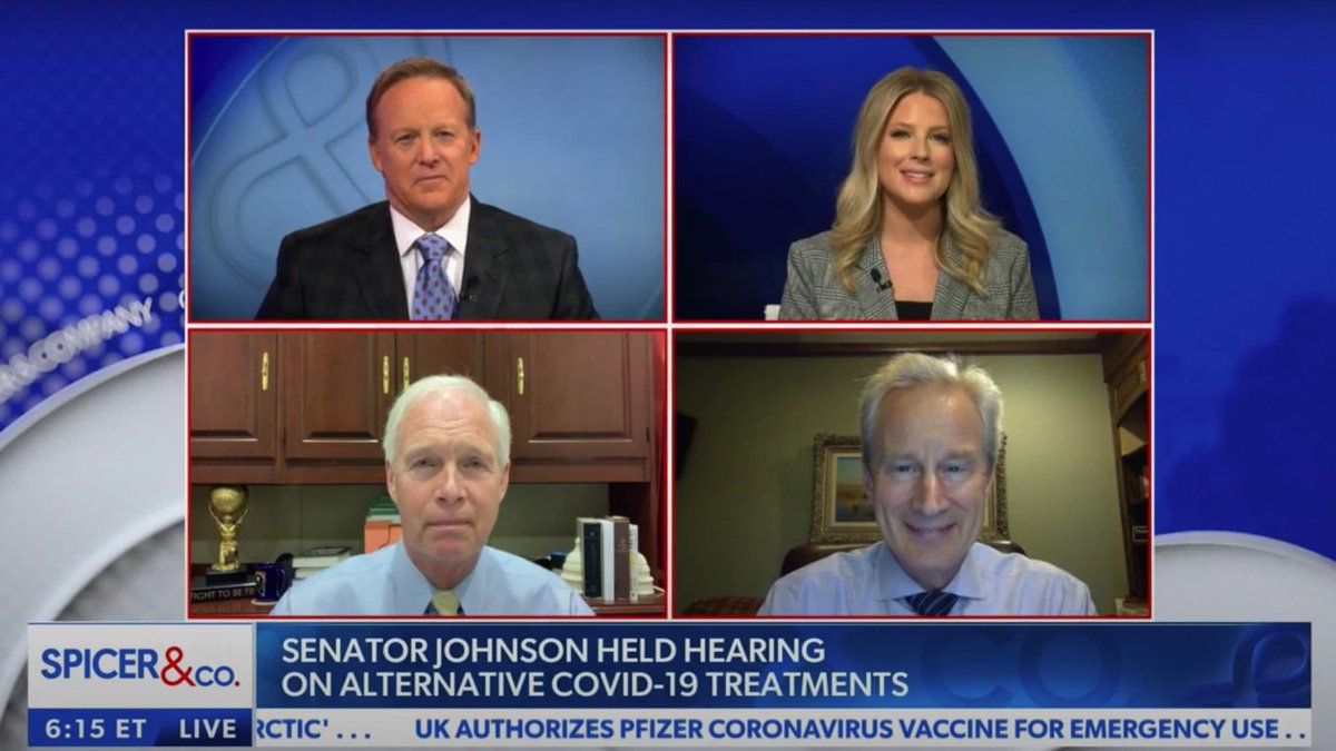 CovexitBlog's tweet image. Early treatment for COVID-19 got interesting coverage in the media in recent days. 

This December 2nd, on NewsMax, the network that is taking market shares from Fox news, Dr Peter McCullough appeared with Senator Ron Johnson....

Read more at covexit.com/early-treatmen…

#COVID19